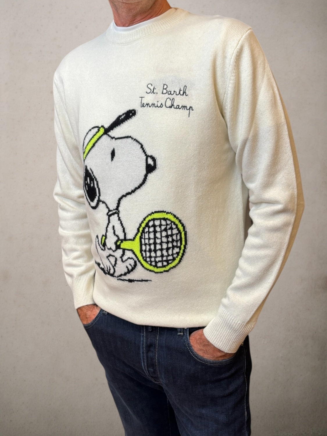 Milk Sweater Snoopy Tennis