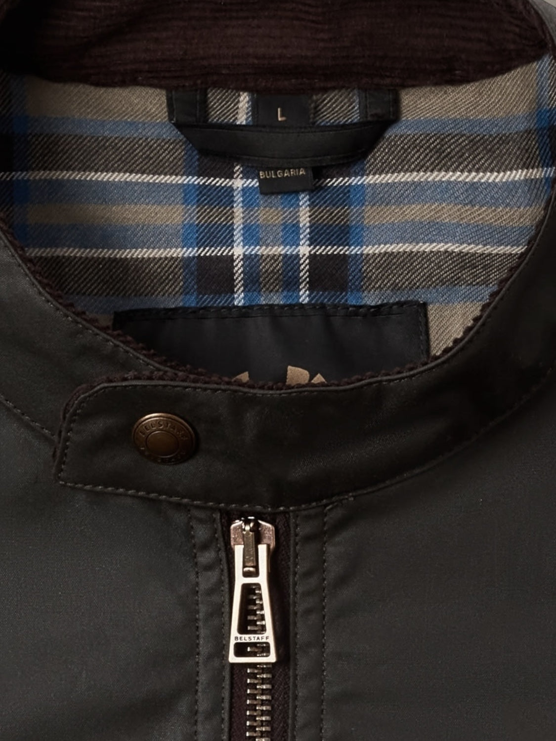 Sideline Jacket Waxed Cotton Olive Green