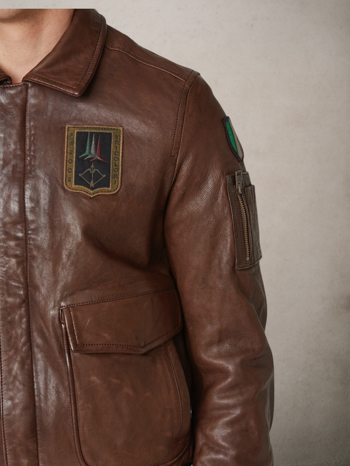 Pilot Leather Jacket - Vaturi