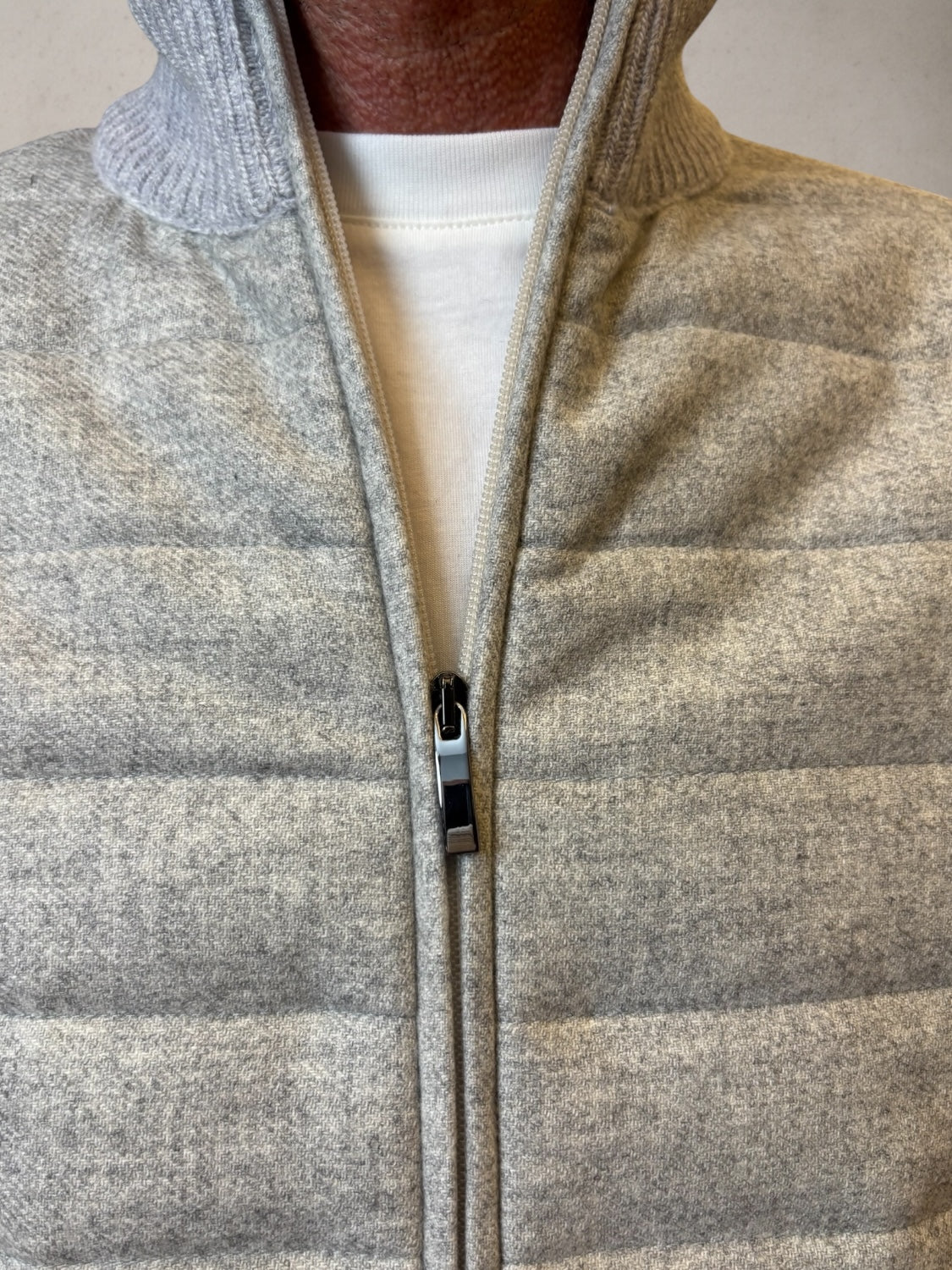 Knitted Jacket Light Grey