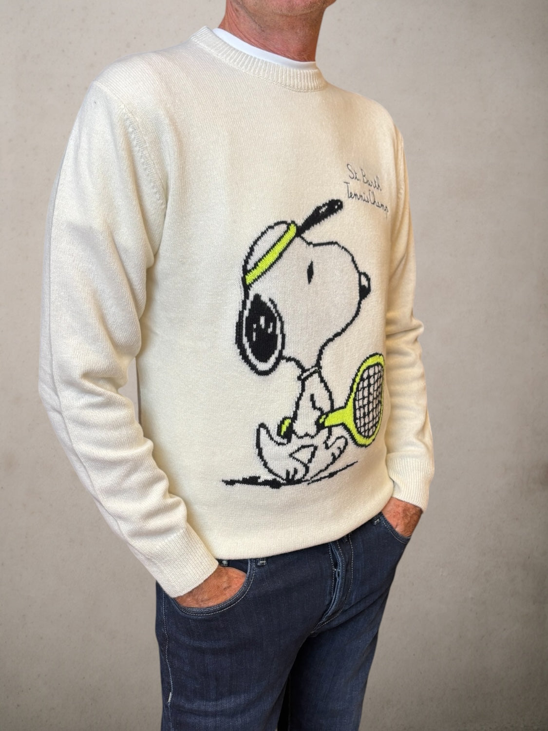 Milk Sweater Snoopy Tennis