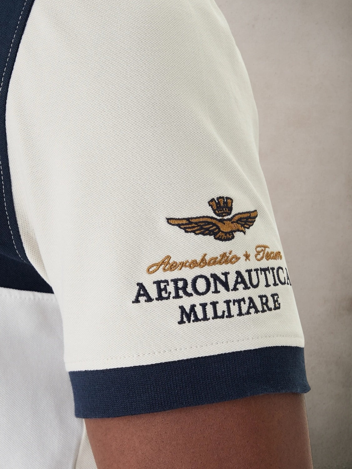 Polo Shirt With Frecce Tricolori Crest White - Vaturi