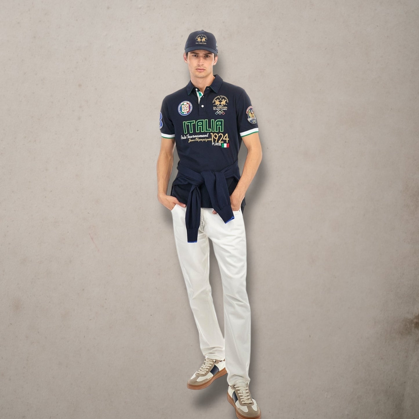 Polo in Strech Pique With Regular Fit - Armand