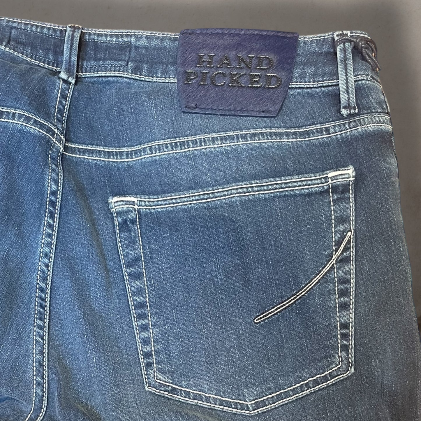 Denim Dark Light Navy Ravello - Navy Pony Lable