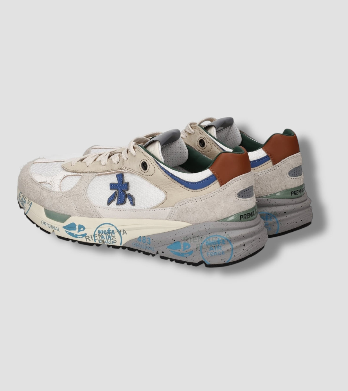 Sneakers Mase25 8110 White Grey - Vaturi