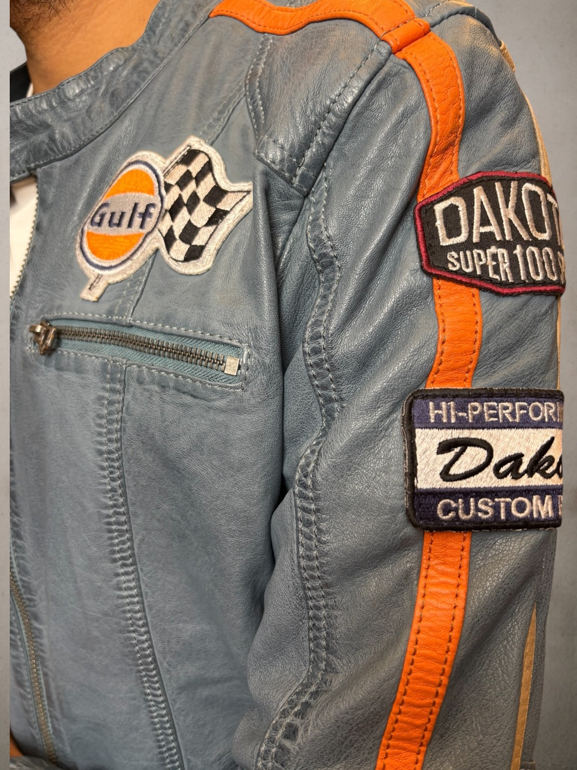 Light Blue Biker