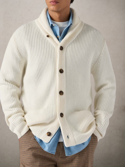 Cardigan Merino Wool White