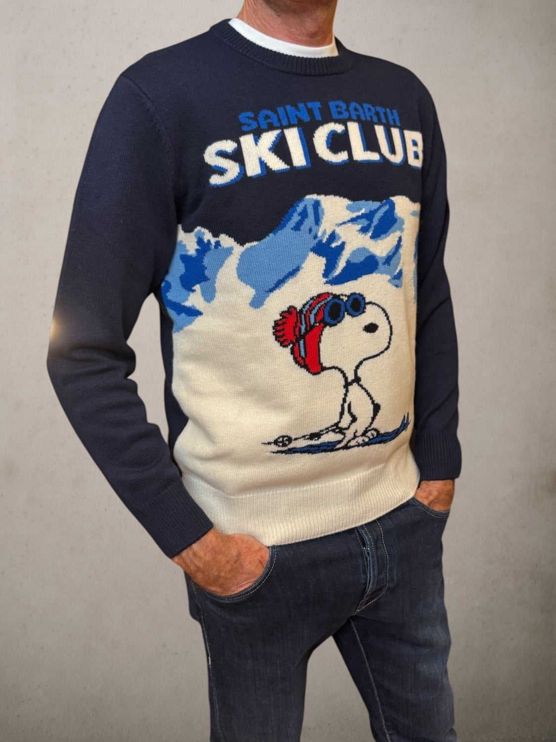 Crewneck Sky Club Snoopy  Sweater