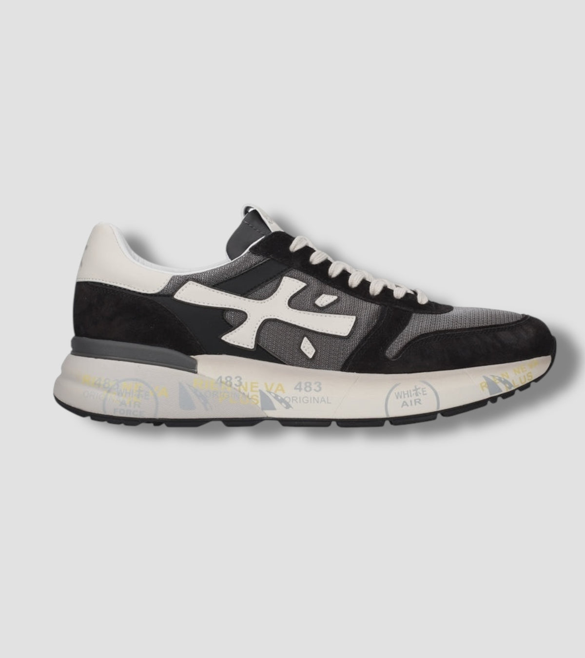 Sneakers Mick 8085 Grey Black - Vaturi