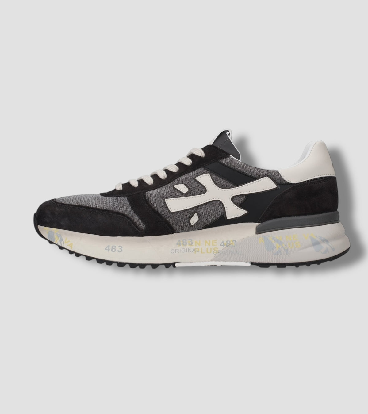 Sneakers Mick 8085 Grey Black - Vaturi