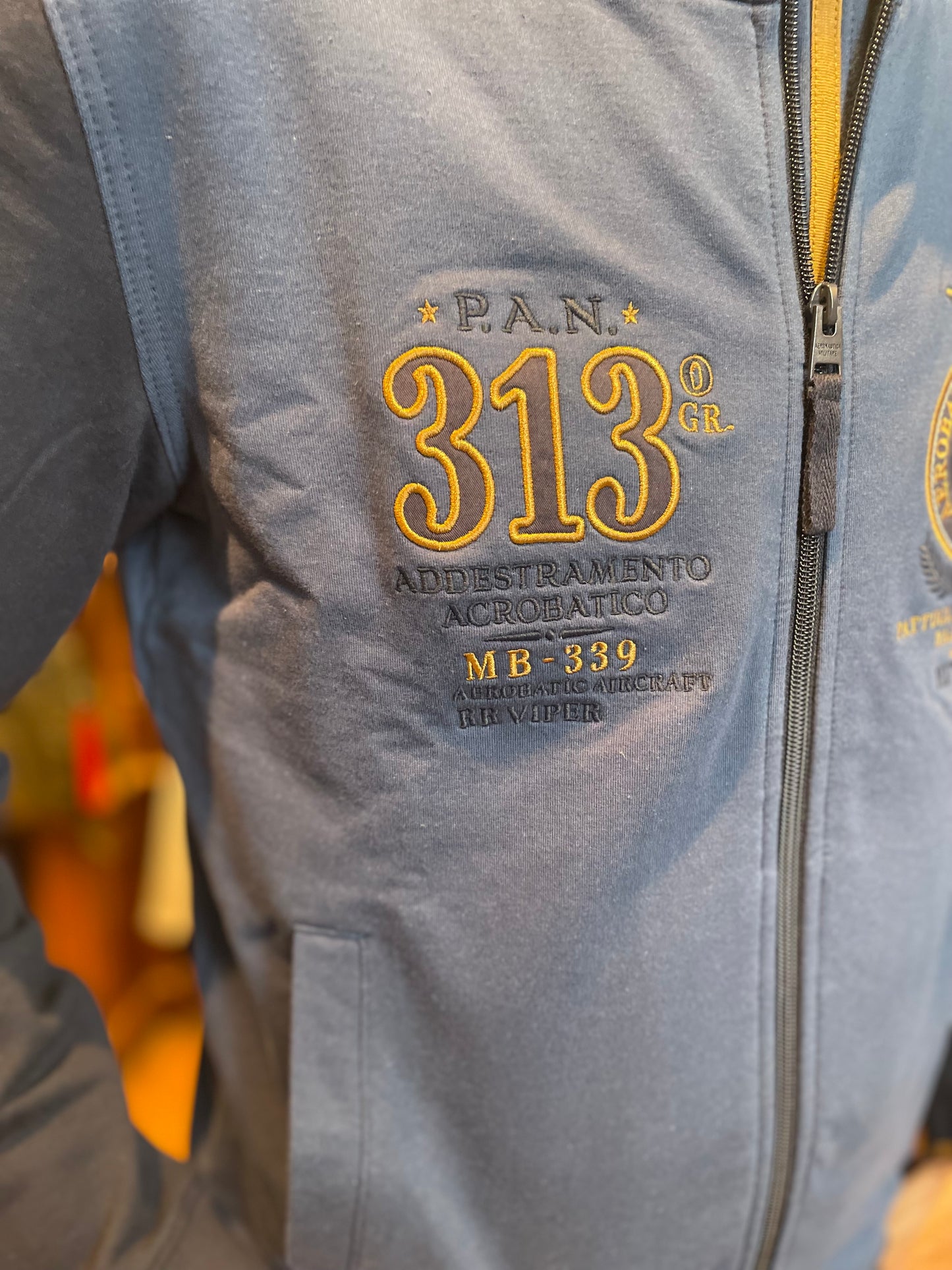 Frecce Tricolori Embroidered Sweatshirt Avio/Blu
