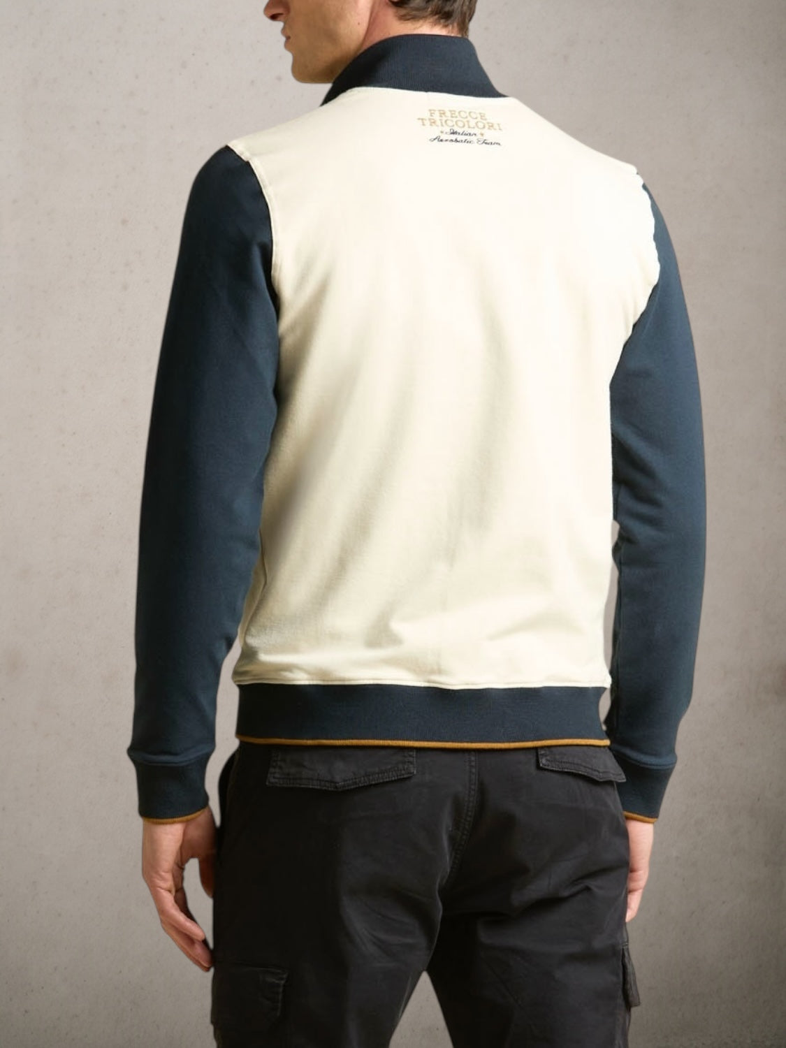 Frecce Tricolori Embroidered Sweatshirt Ice/Navy