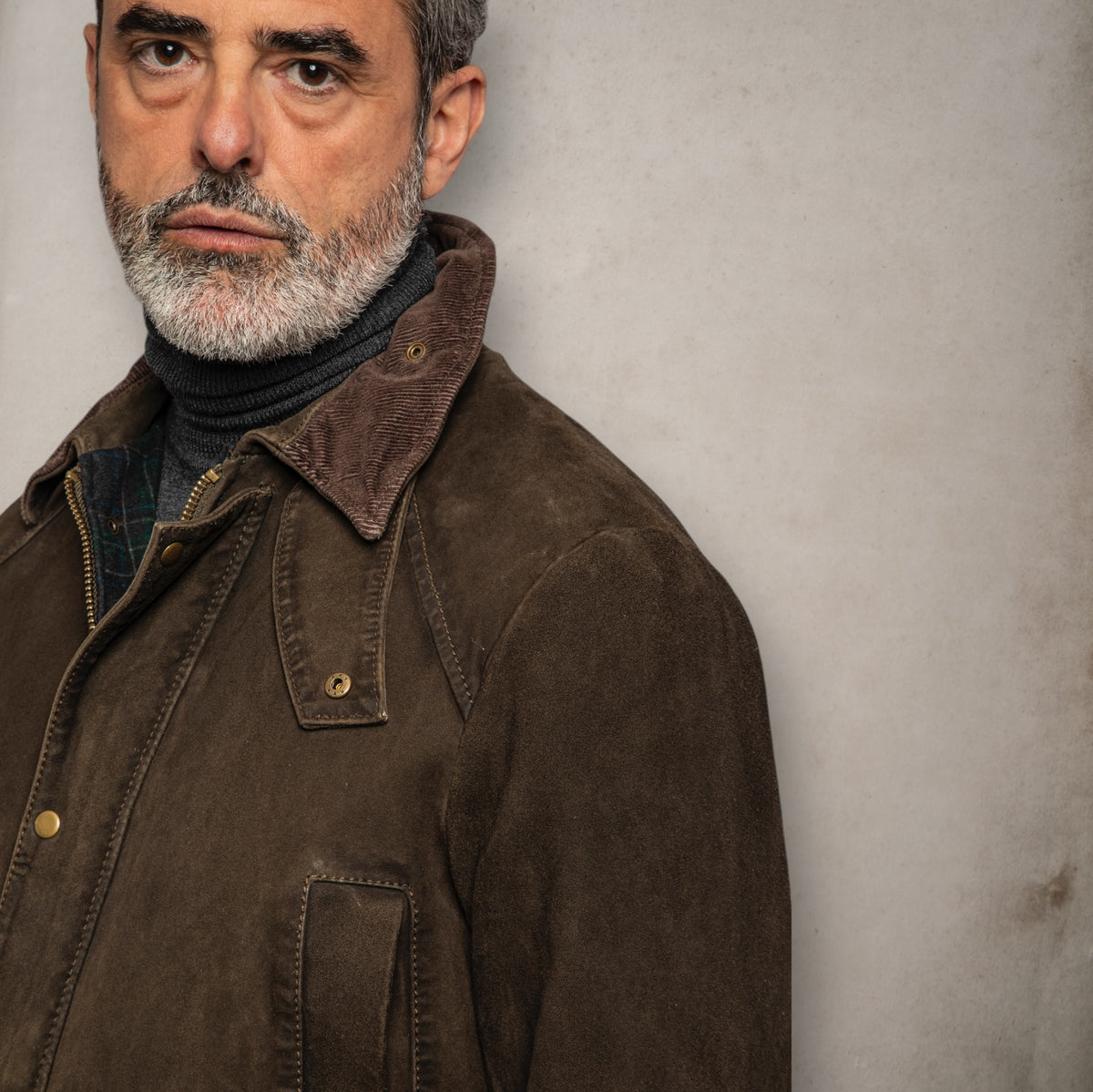 Balmoral Brown Leather Jacket - Vaturi