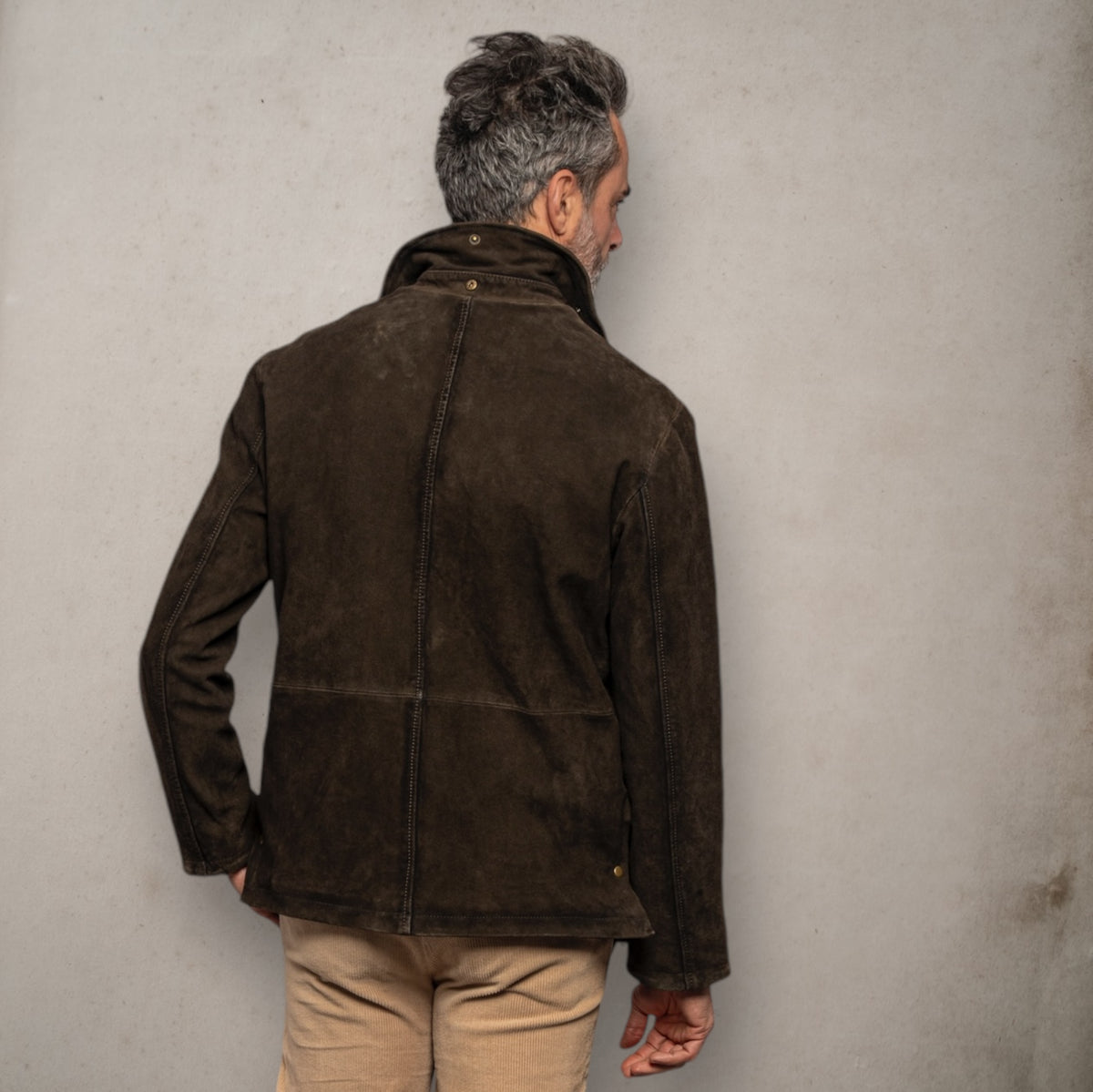 Balmoral Brown Leather Jacket - Vaturi