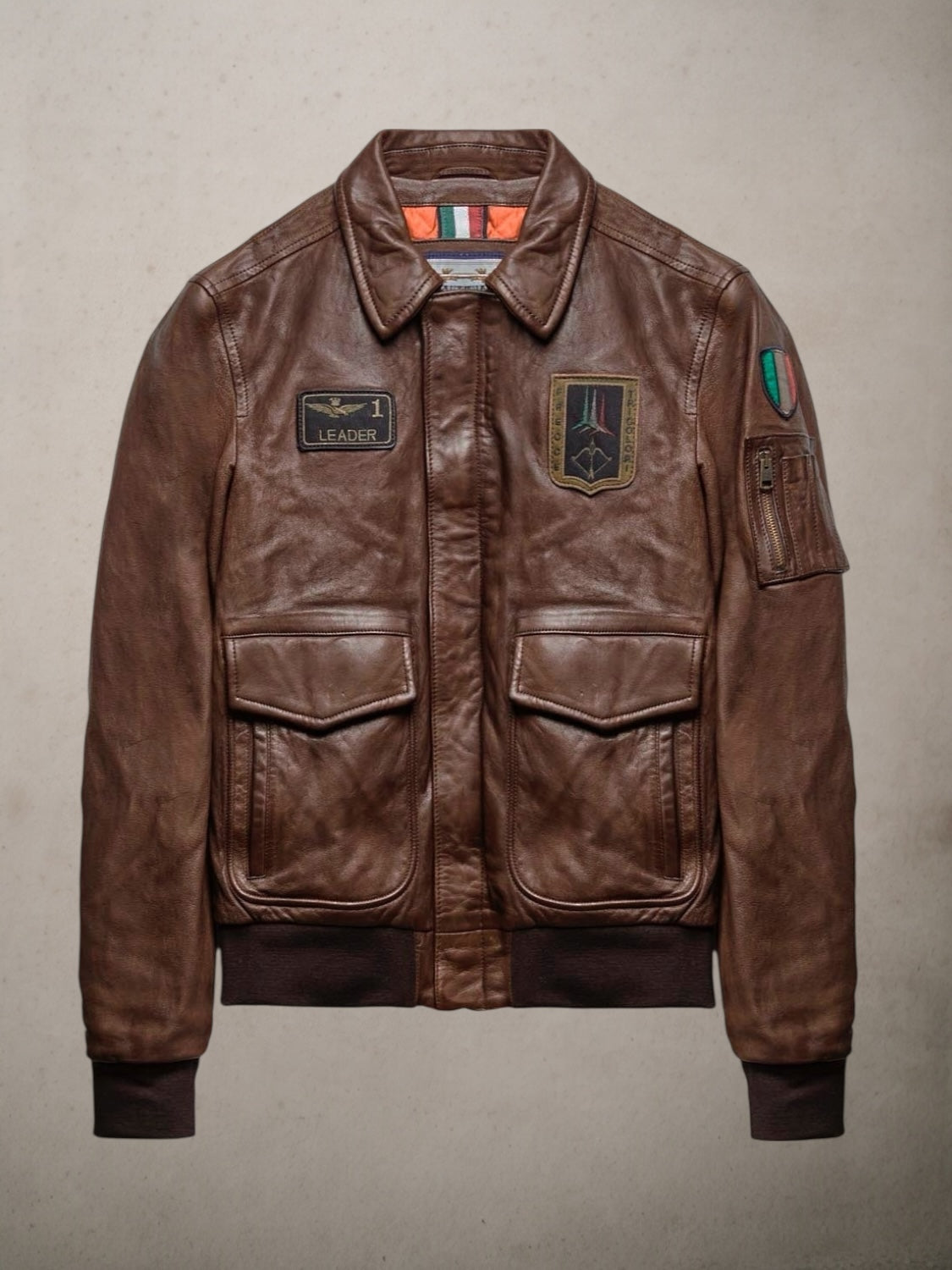 Pilot Leather Jacket - Vaturi