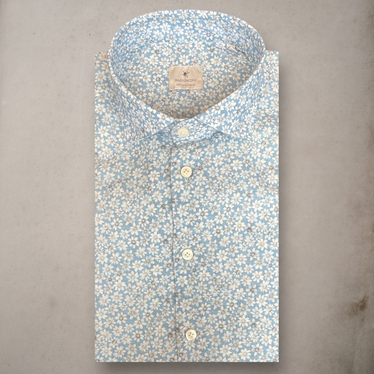 Linen Shirt Daisy Sky blu - Vaturi