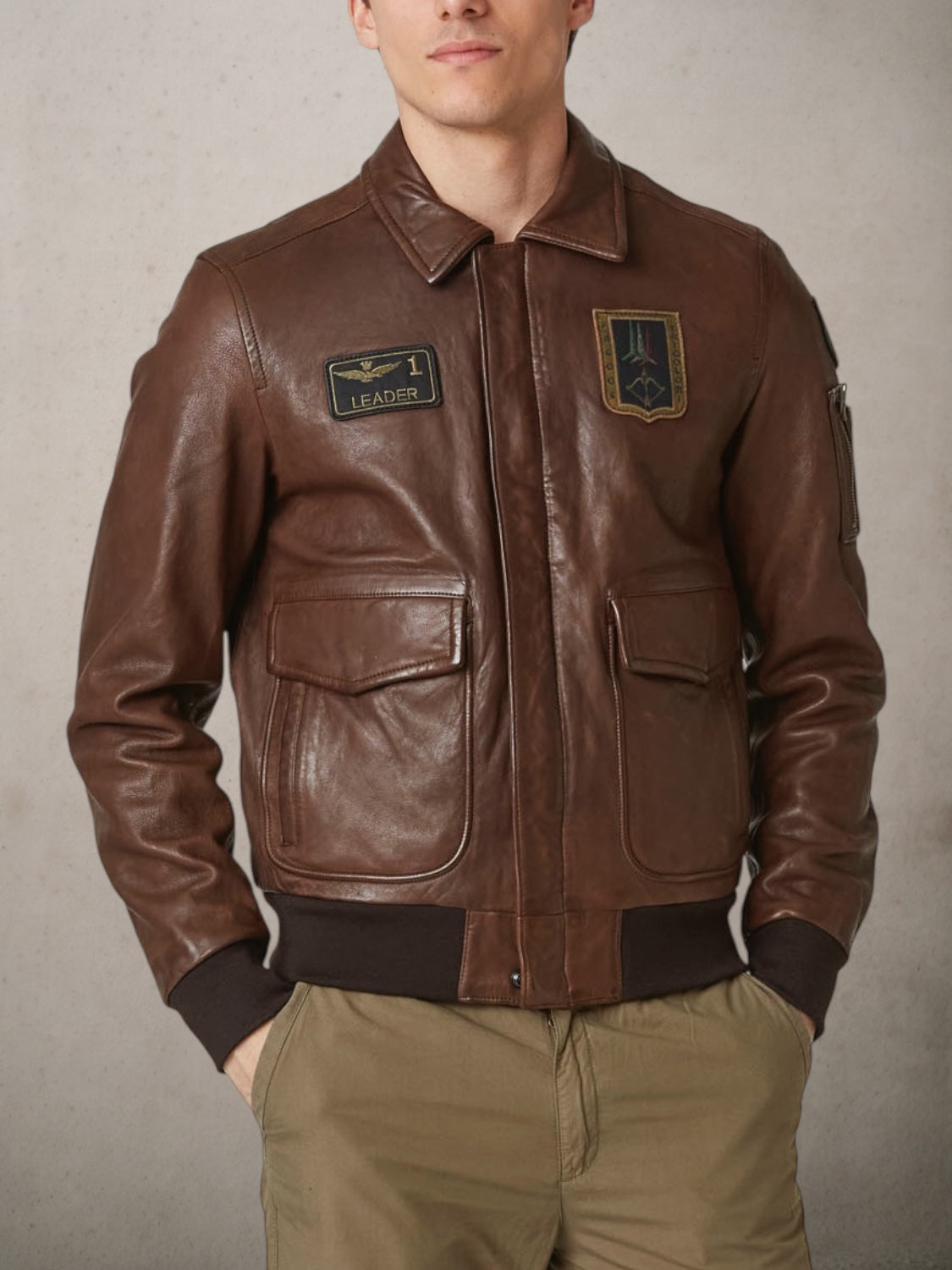 Pilot Leather Jacket - Vaturi