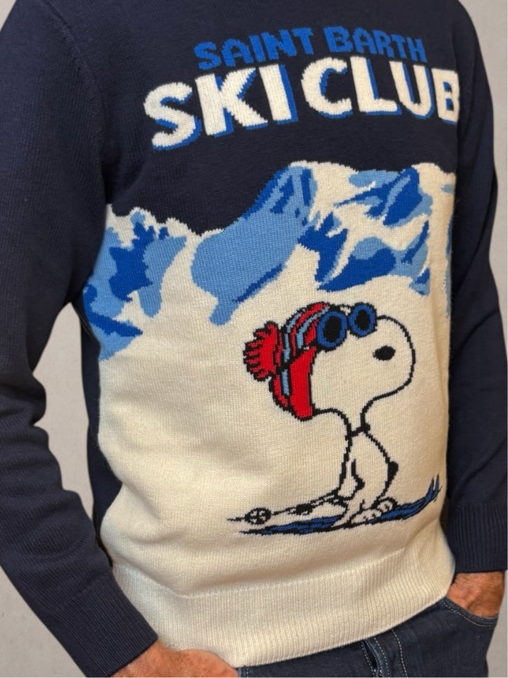 Crewneck Sky Club Snoopy  Sweater