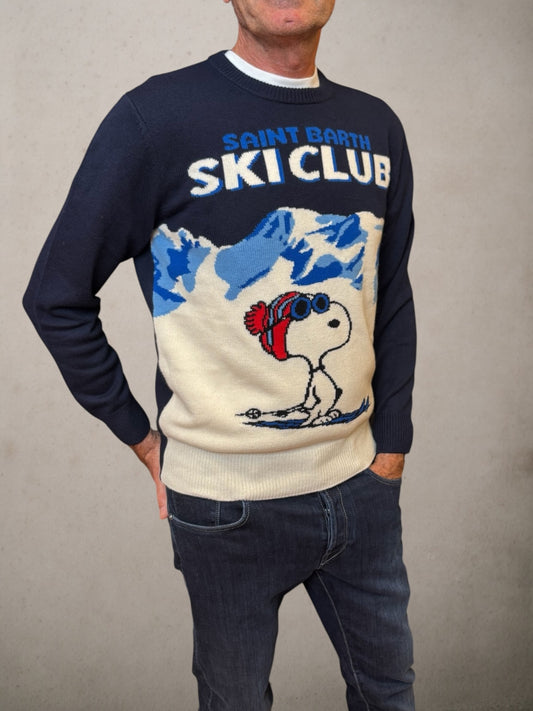 Crewneck Sky Club Snoopy  Sweater