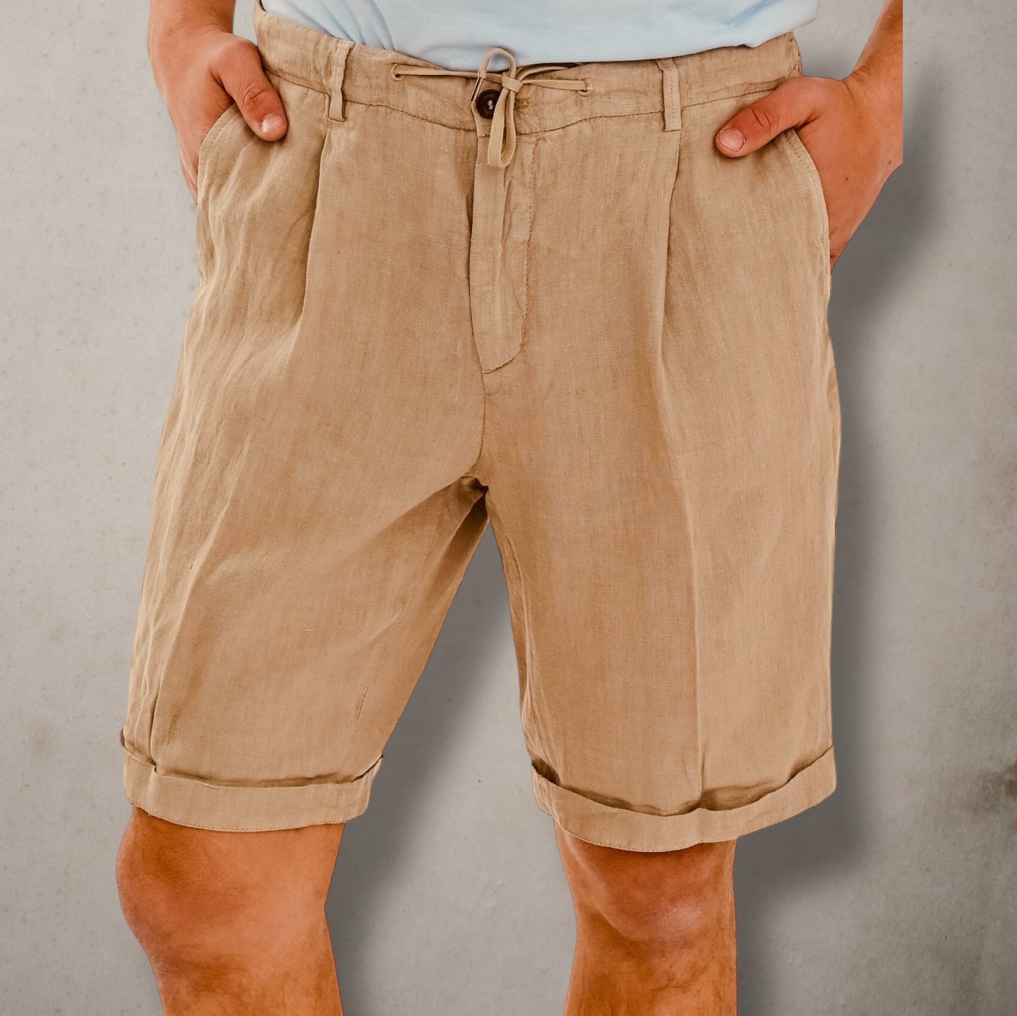 Bermuda Short Linen Sand - Vaturi