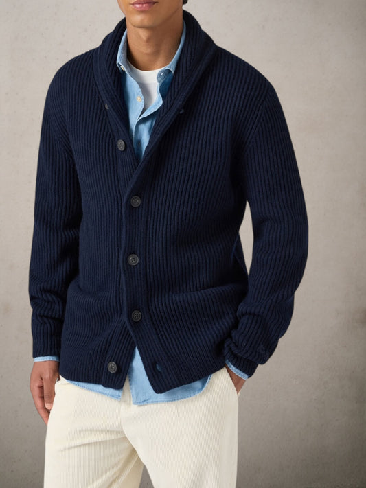 Cardigan Merino Wool Navy