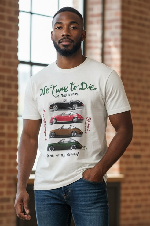 T-shirt No Time to Die White - Vaturi