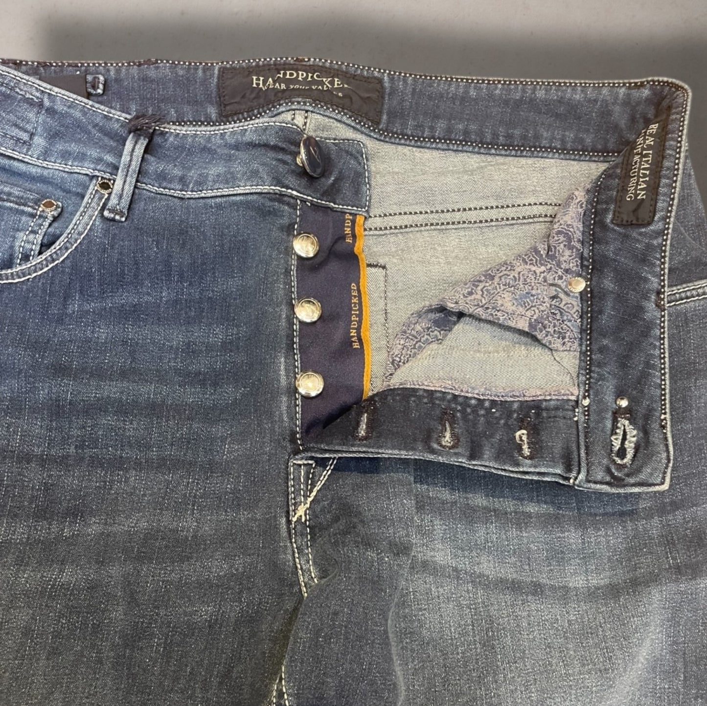 Denim Dark Light Navy Ravello - Navy Pony Lable
