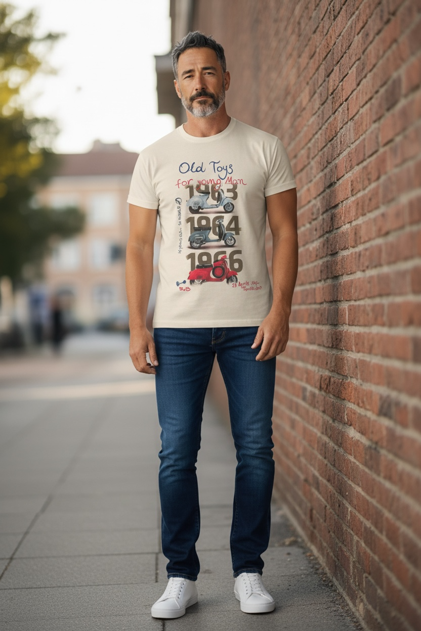 T-shirt Vespa Old Toys - Vaturi