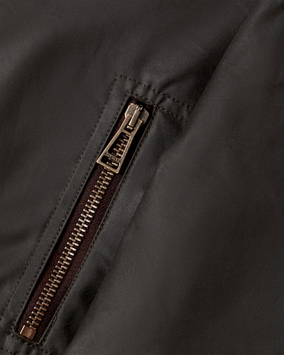 Sideline Jacket Waxed Cotton Olive Green