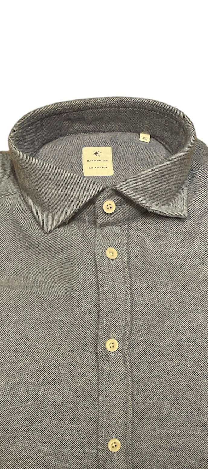 Shirt Sky Cashmere and Cotton Bastoncino