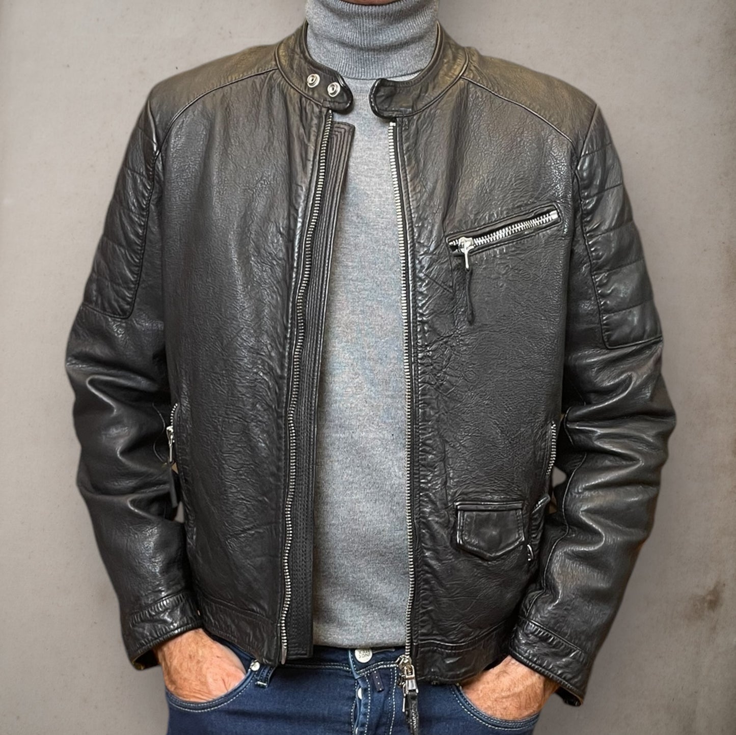 Bandit Black leather Jacket - Vaturi