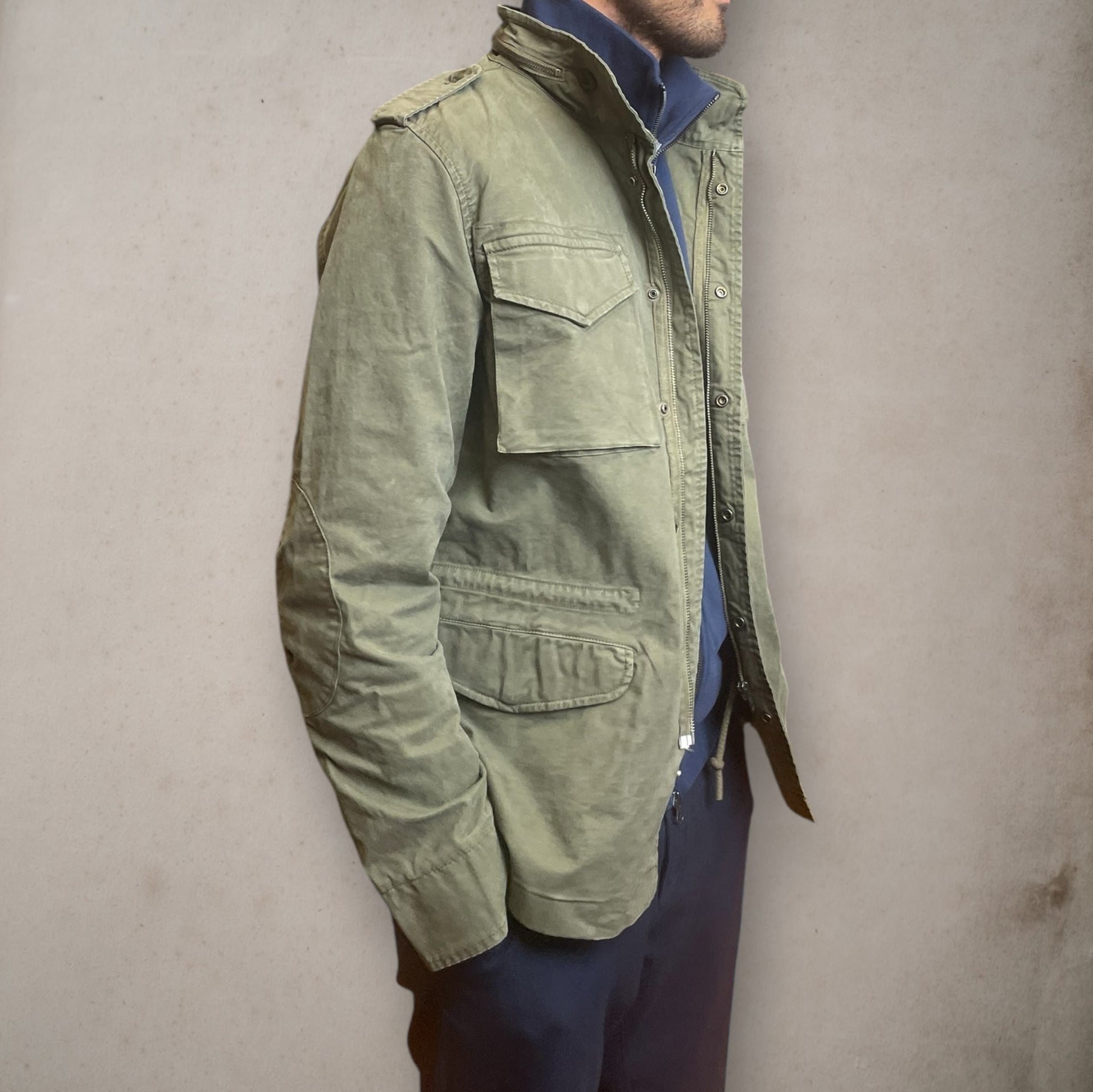 Cotton Field Jacket Green - Vaturi