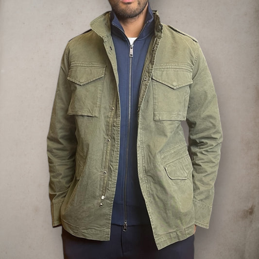 Cotton Field Jacket Green - Vaturi