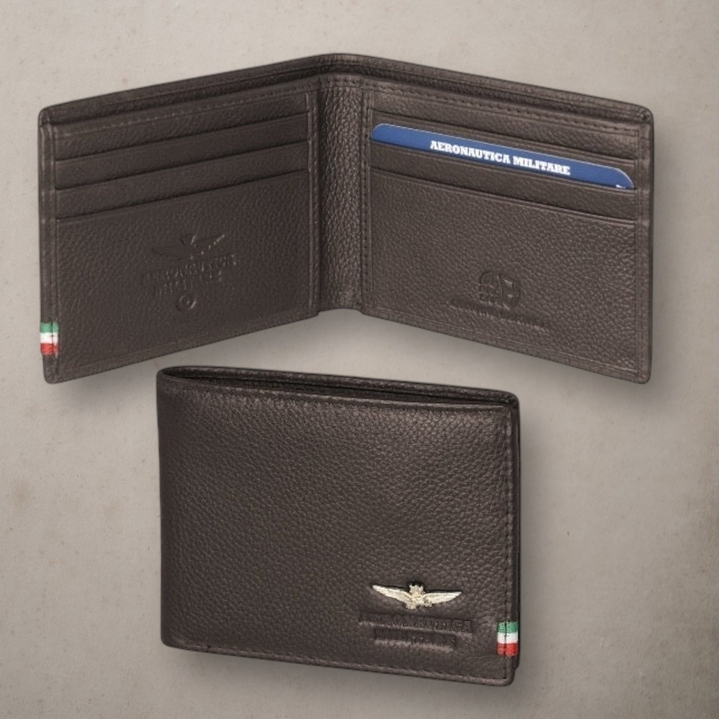 Aeronautica Brown Wallet