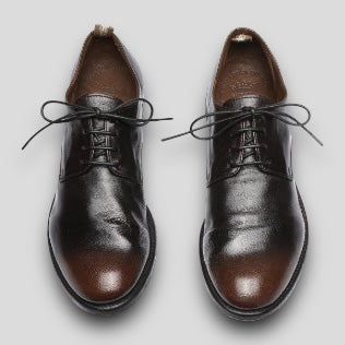 Black Brown Leather Derby Hive
