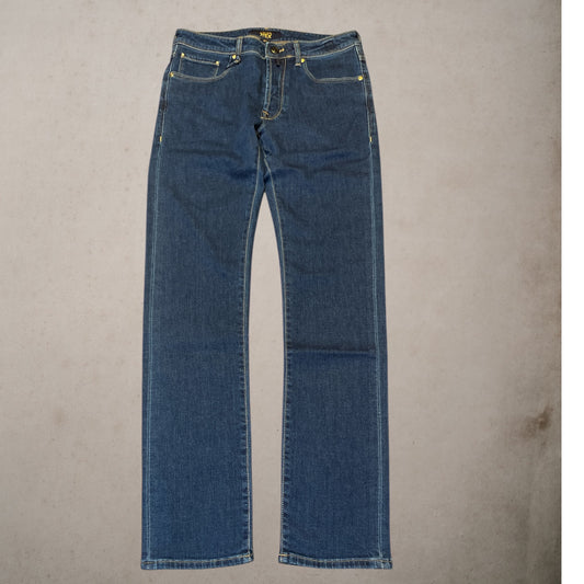 Jeans Incotex  Medium  Navy  Cognac   Label