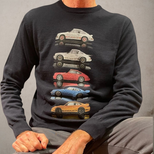Sweater Wool Navy Carrera 5 Color - Vaturi