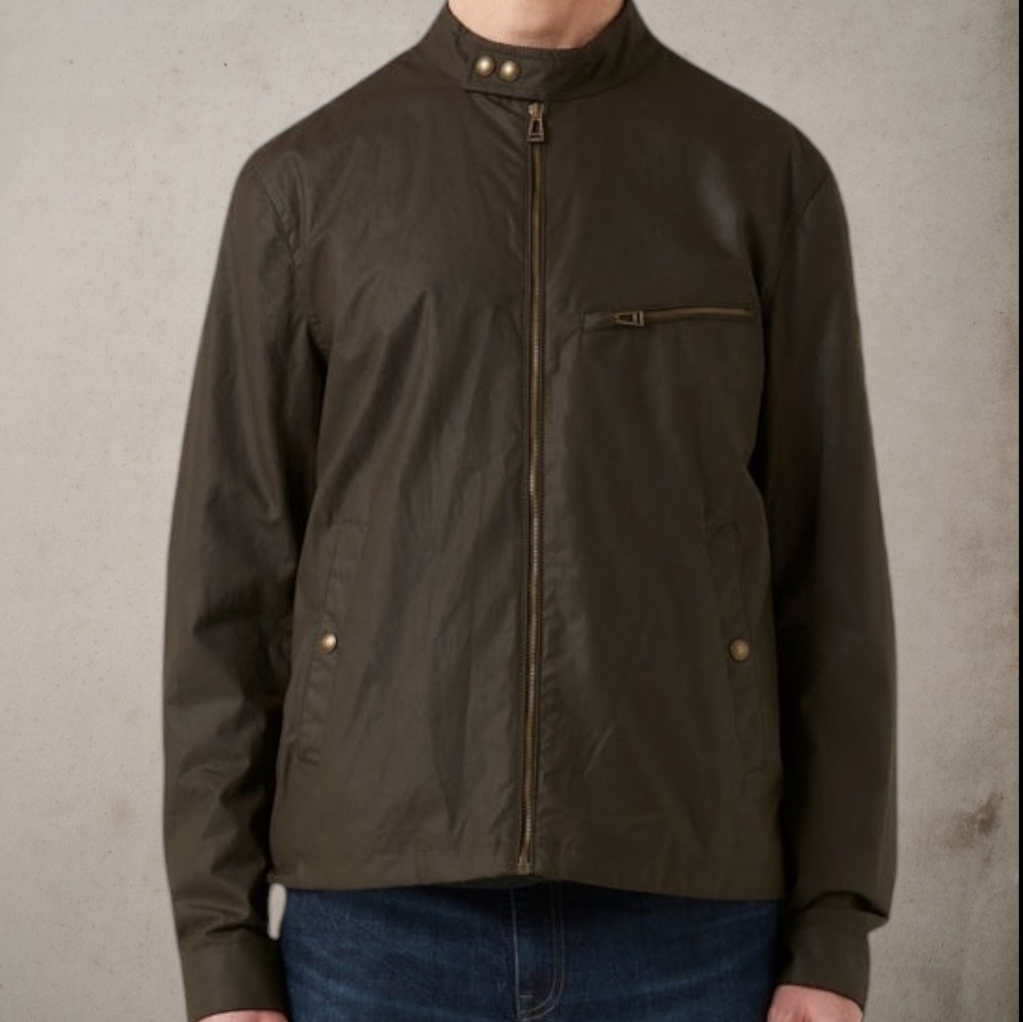 Walkham Jacket Waxed Cotton Olive Green