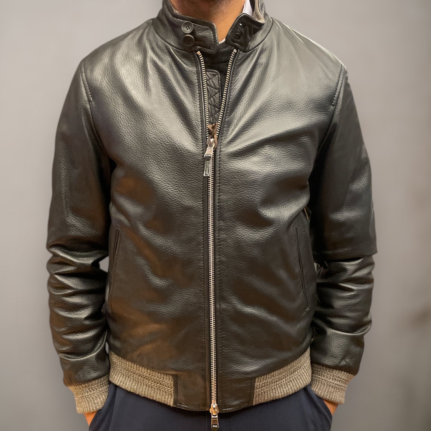 East Village Leather Black Jacket - Vaturi