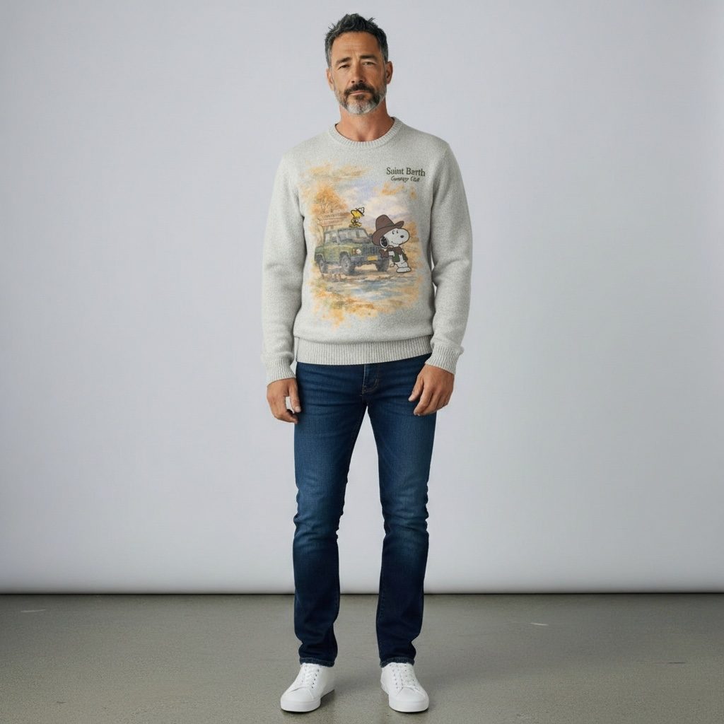 Crewneck Snoopy Cowboy Car - Vaturi
