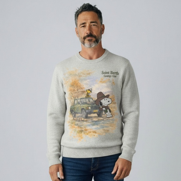 Crewneck Snoopy Cowboy Car