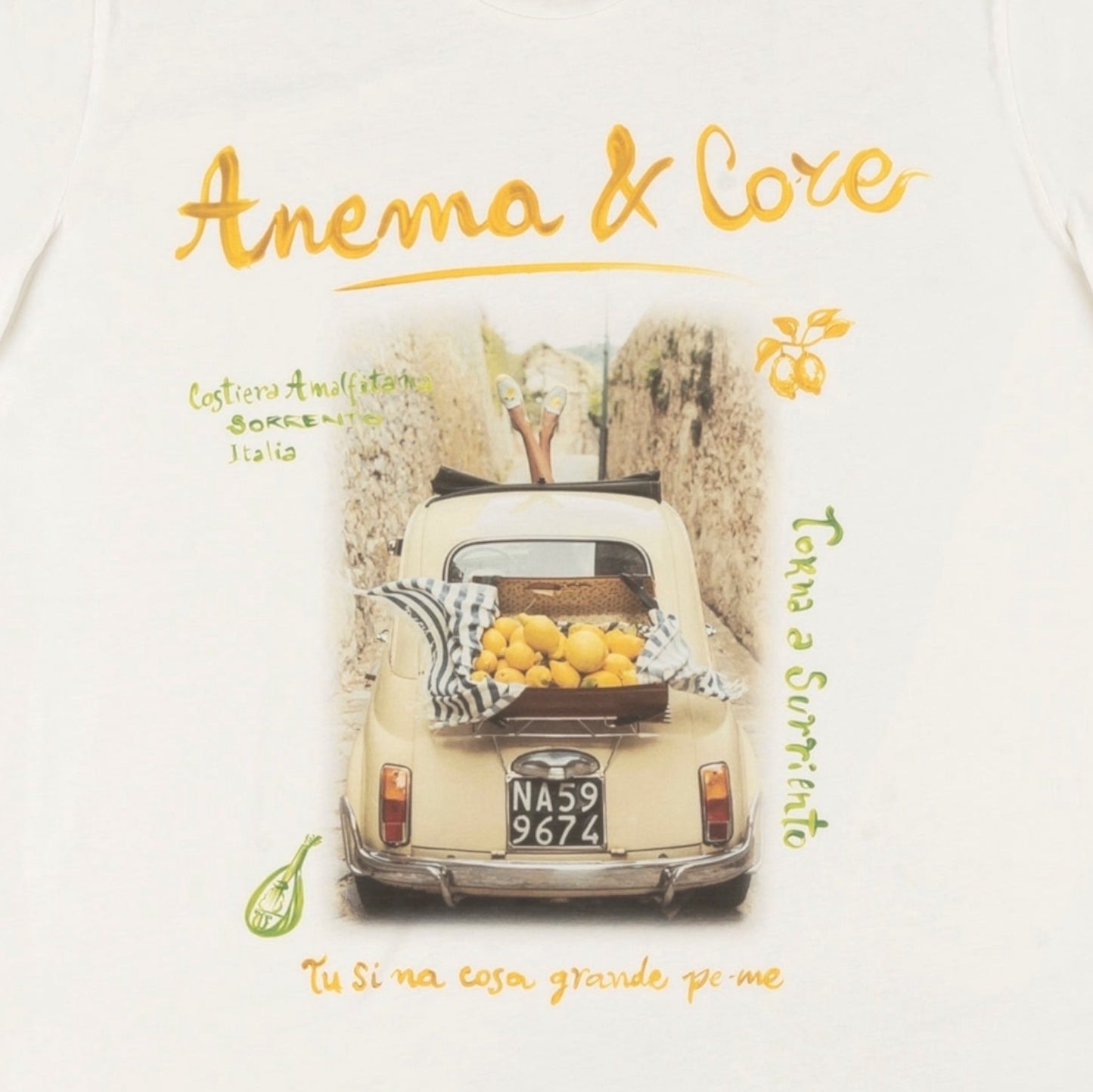 T-shirt Anema e Core White