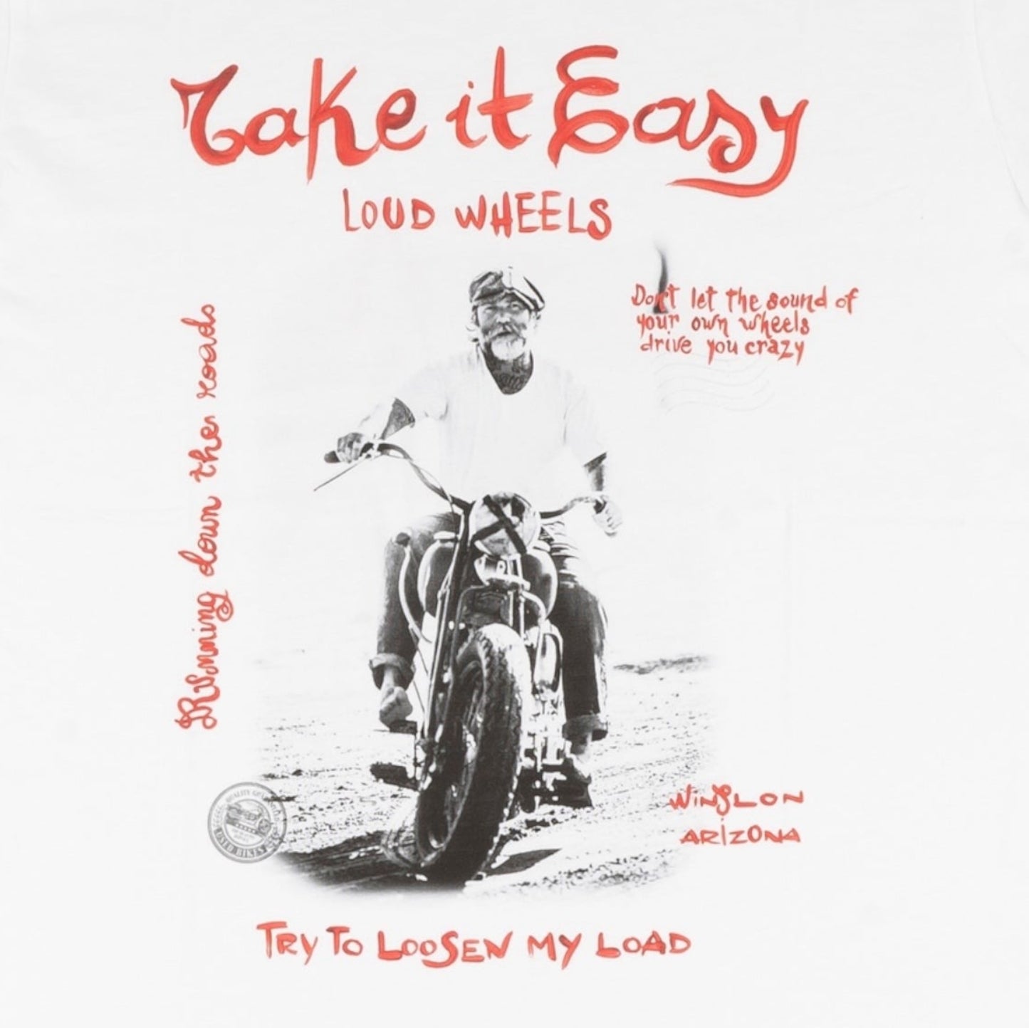 T-shirt Take it Easy White