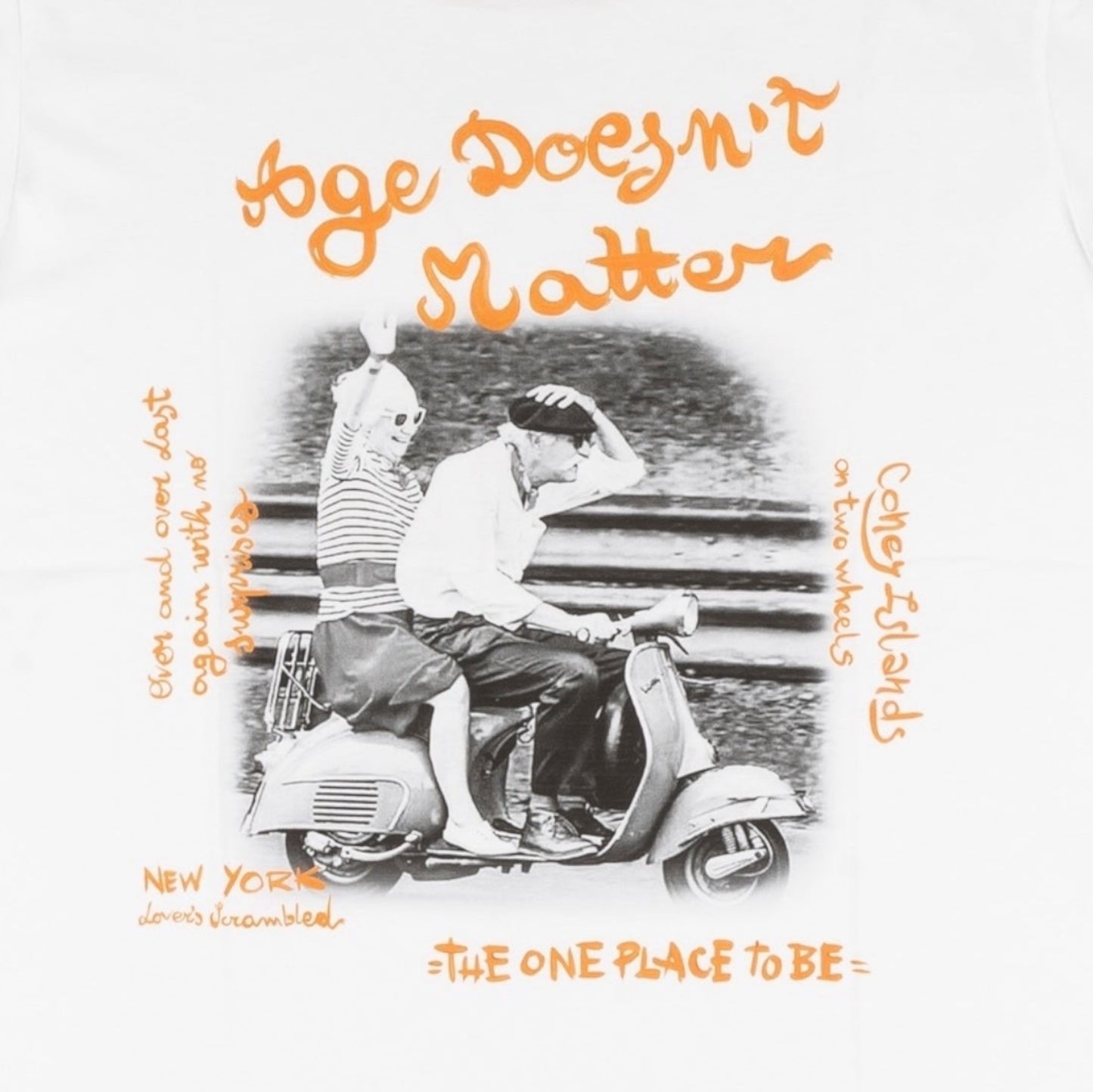 T-shirt Age Doesn't Matter White - Vaturi