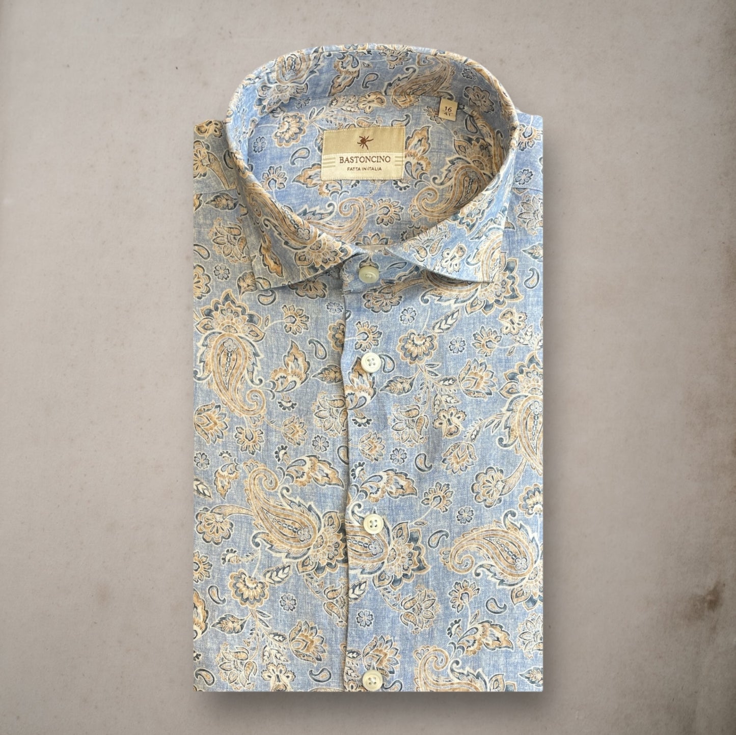 Camicie Indian Flowers Azzurro Chiaro