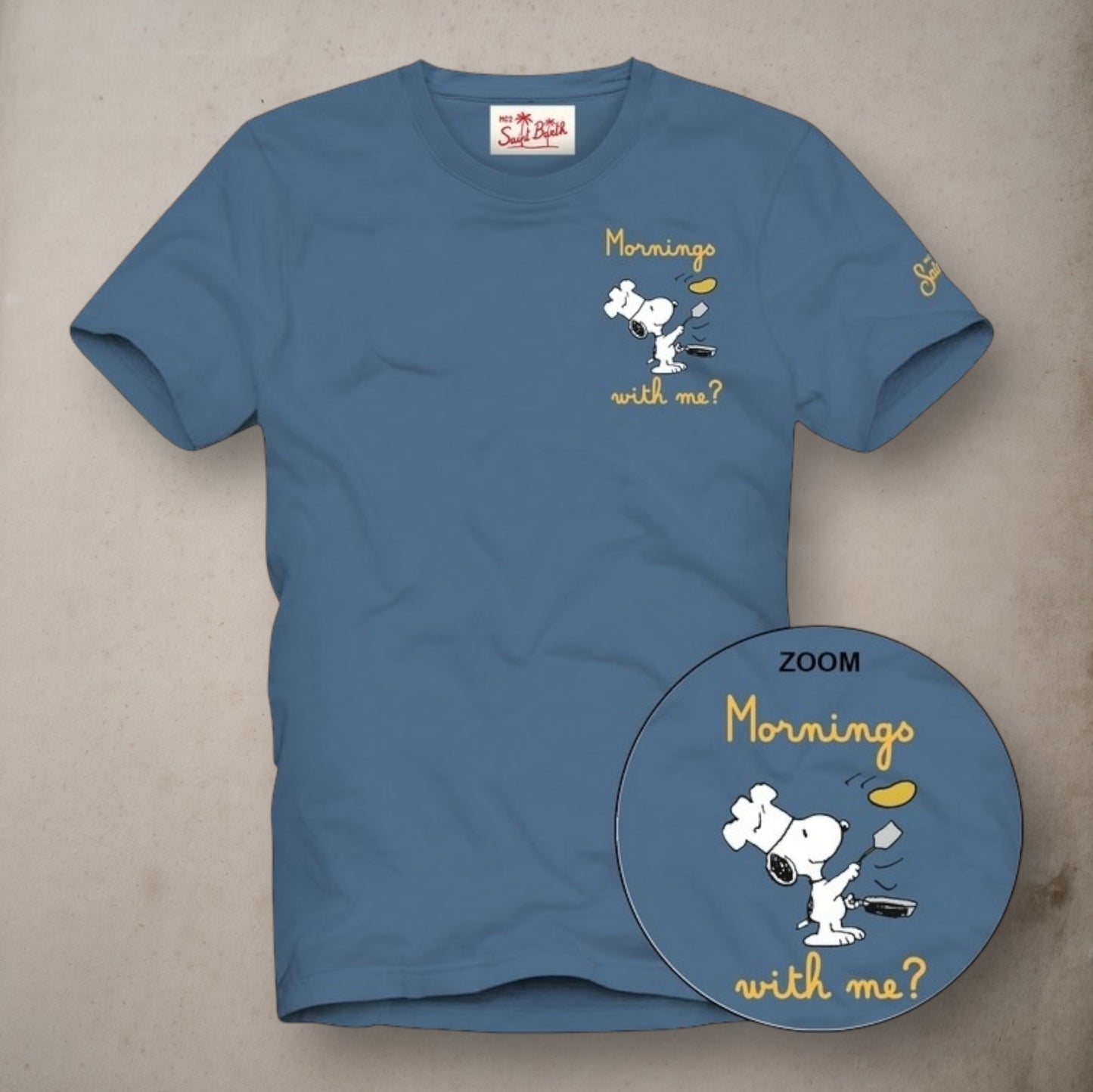 T-Shirt Snoopy Mornings Chef