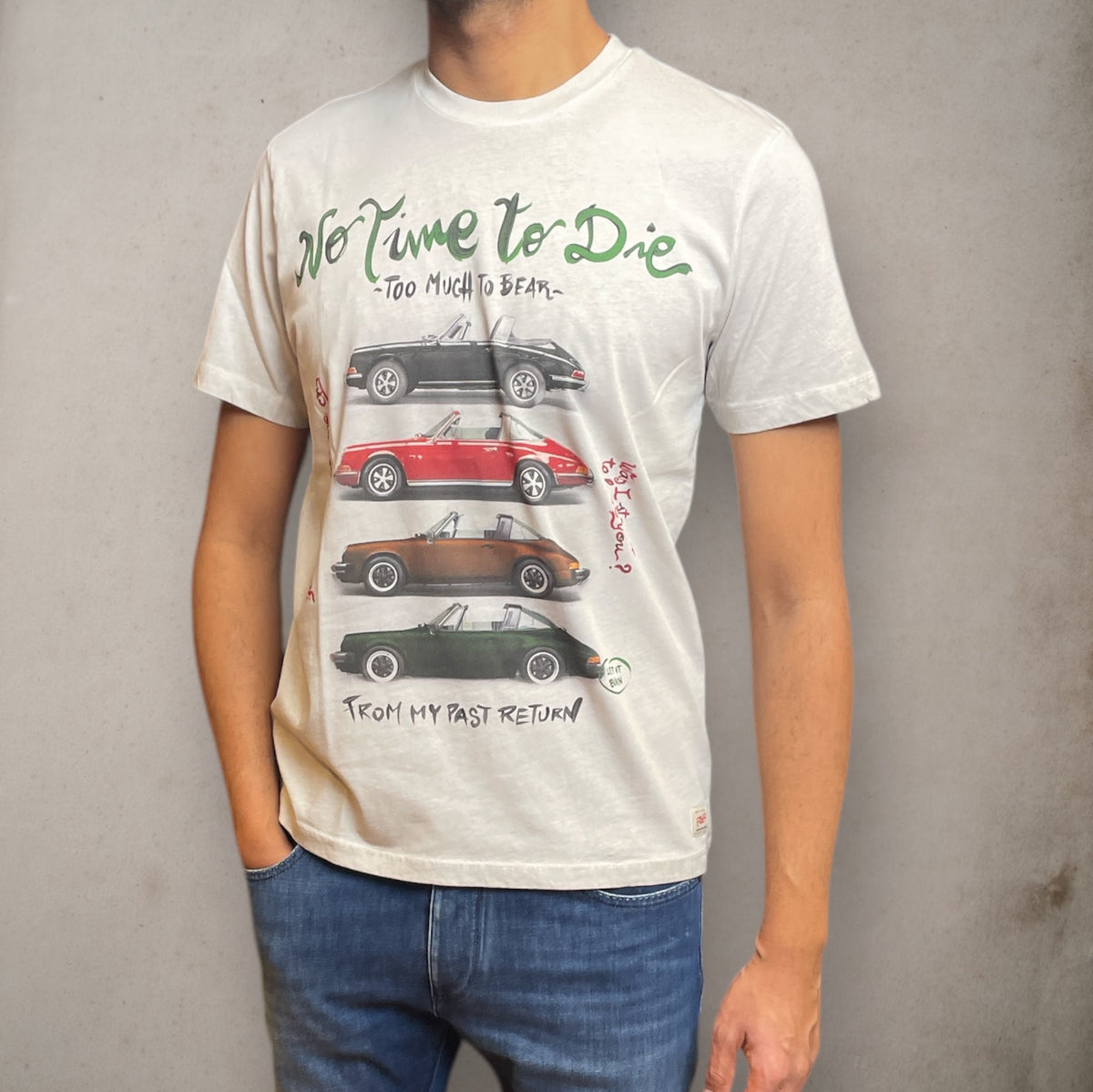 T-shirt No Time to Die White - Vaturi