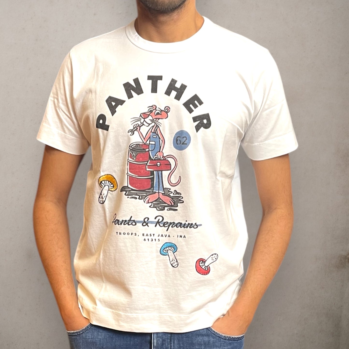 T-shirt Embroidered Panther - Vaturi