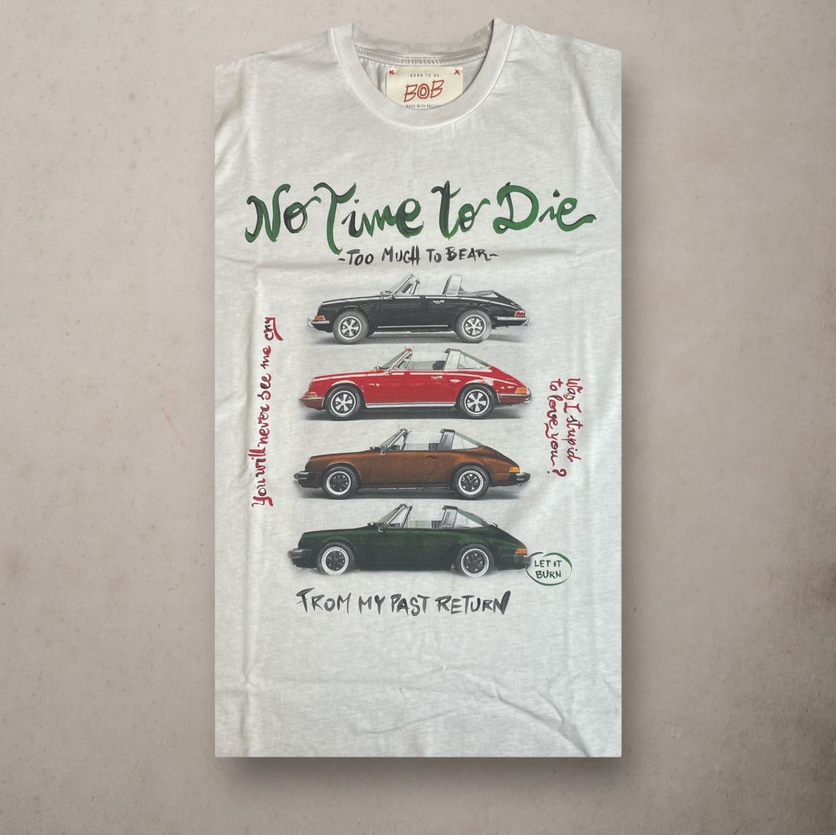 T-shirt No Time to Die White - Vaturi