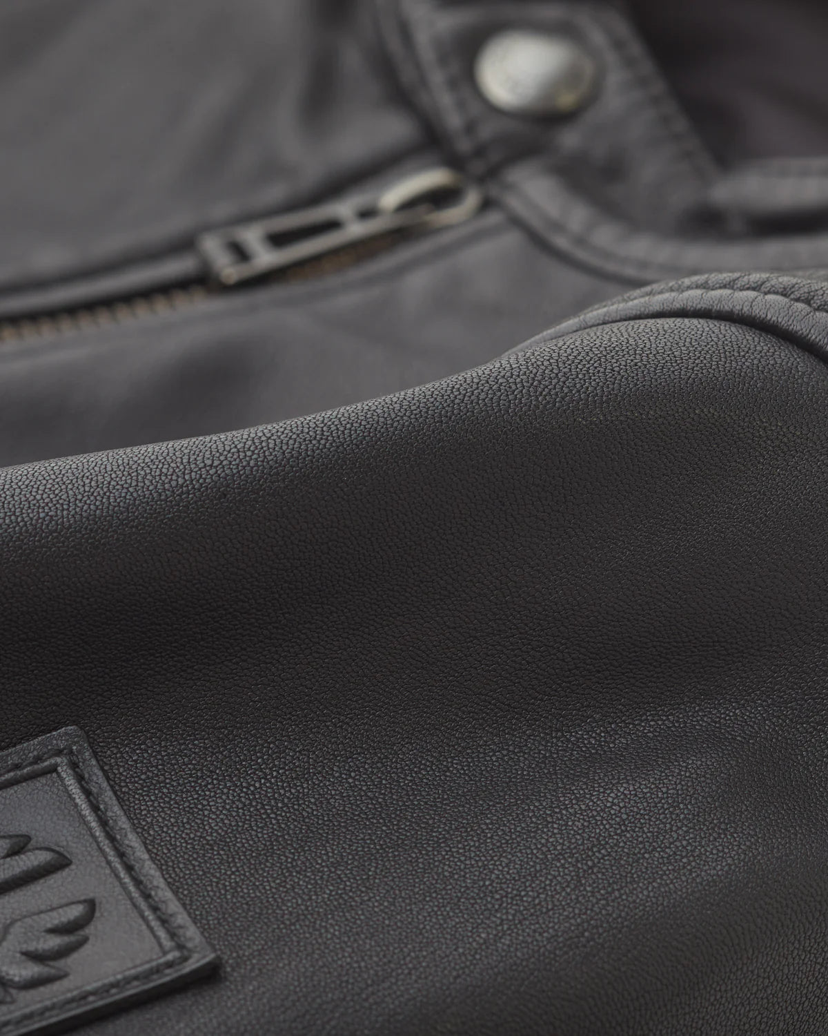 V Racer Jacket Cheviot Leather Black